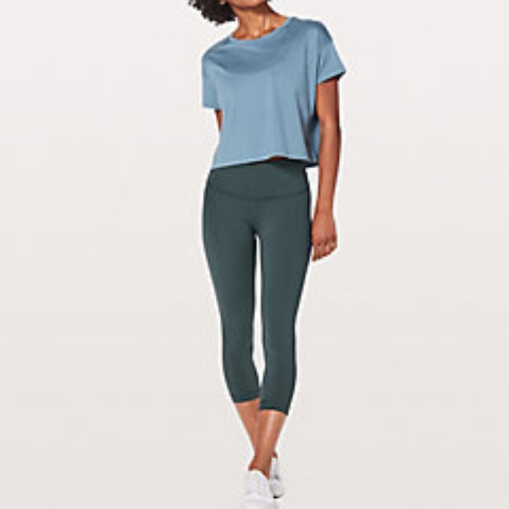 Lululemon Wunder Under Crop Leggings - Gravity